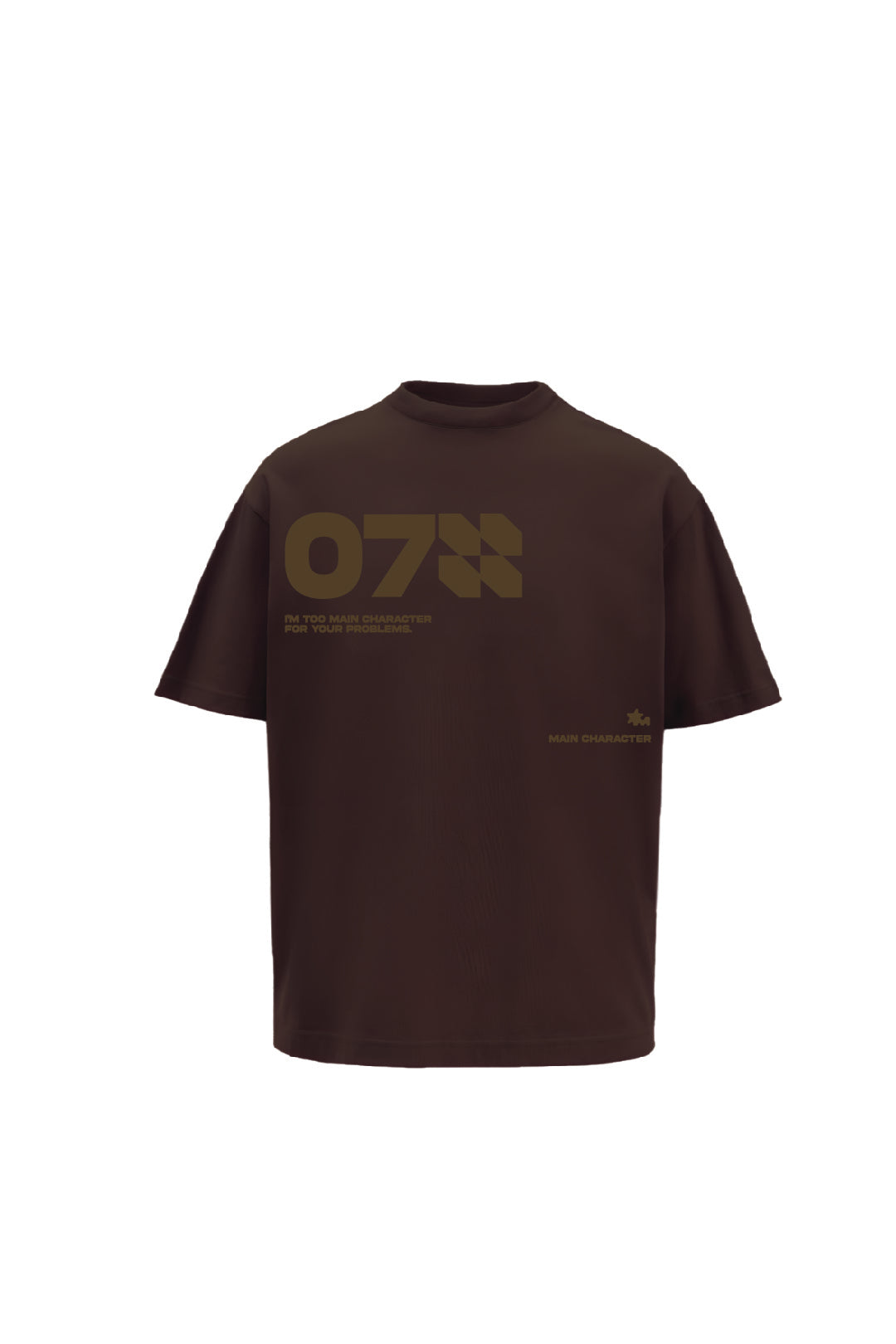 07 Brown Oversized T-shirt