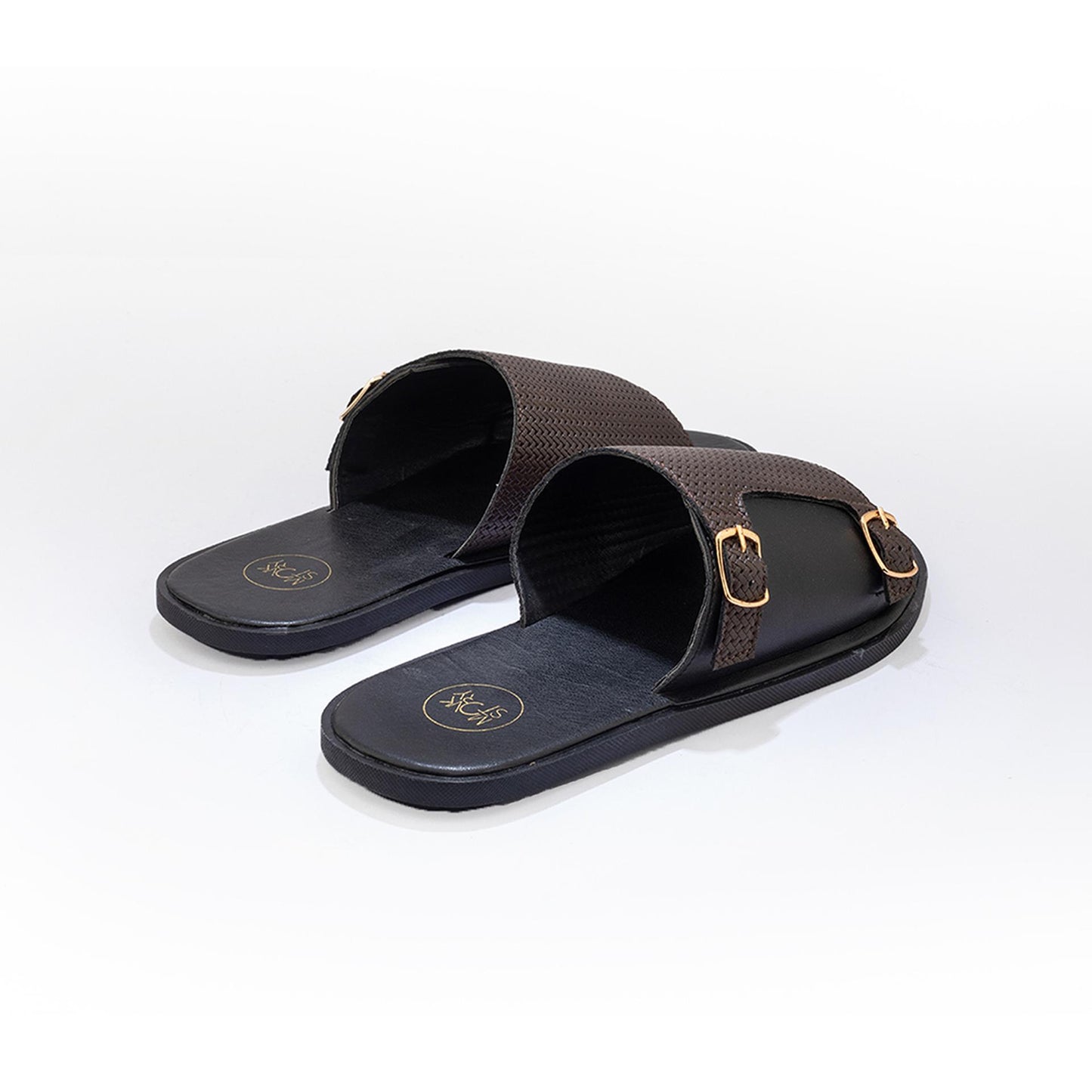 T-Rad Double Monk Strap Sandals - Black|Brown