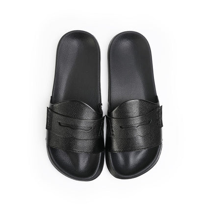 Monkstory Old Money Minimalist Sliders - Black