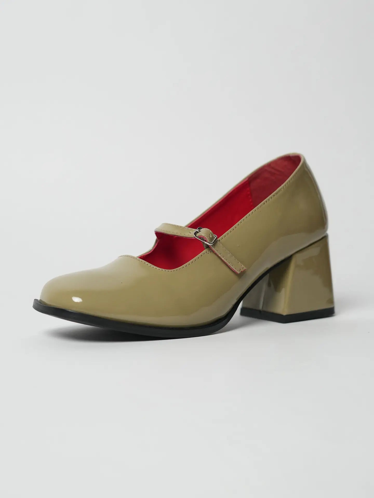 Theater Women Green Shrimpton Pisces Mary Jane Block Heels
