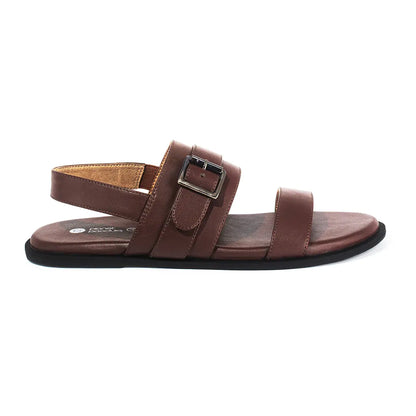 Paaduks Leo Crossover Vegan Leather Brown Men Sandals