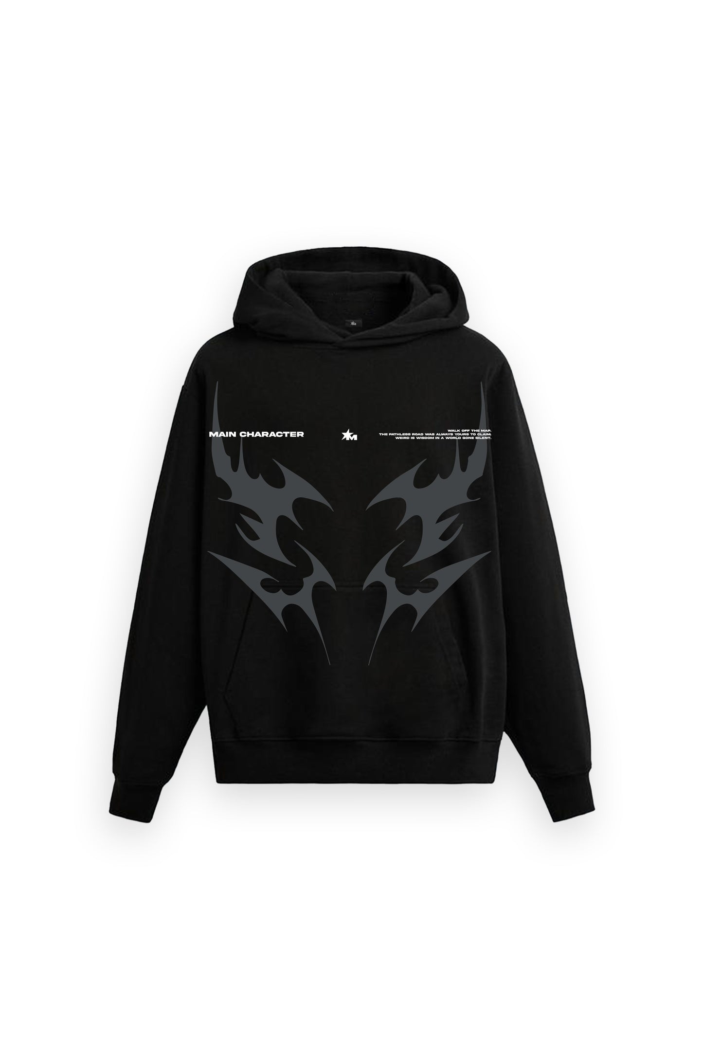 BLACK AURA OVERSIZED HOODIE