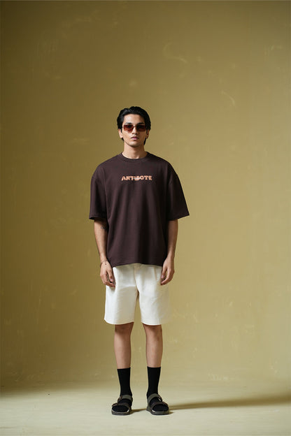 Antidote Brown Oversized T-Shirt