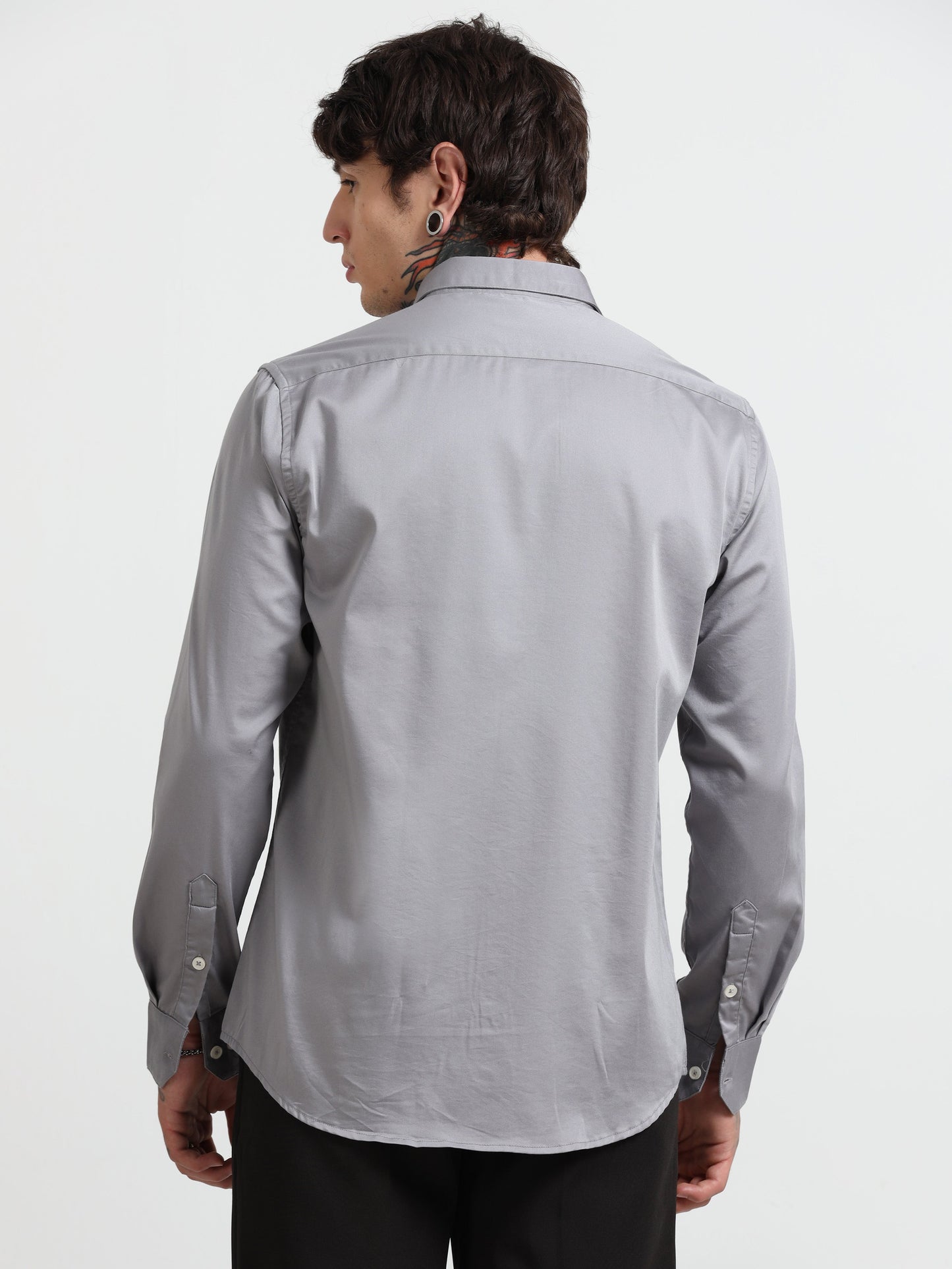 SATIN STRETCH SHIRT