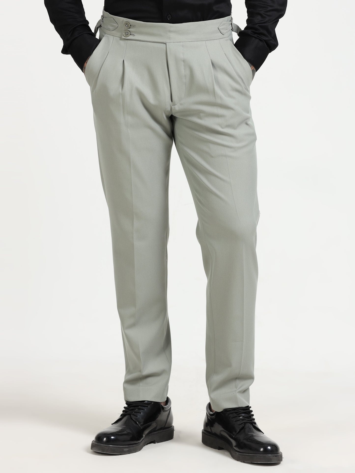 Sage Green Double Pleated - Gurkha Pants