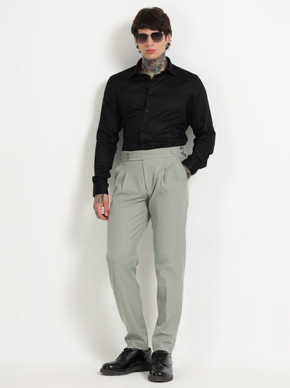 Sage Green Double Pleated - Gurkha Pants