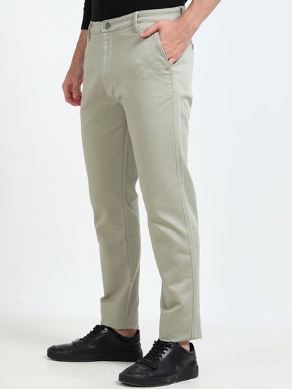 REGULAR FIT SOLID TROUSER