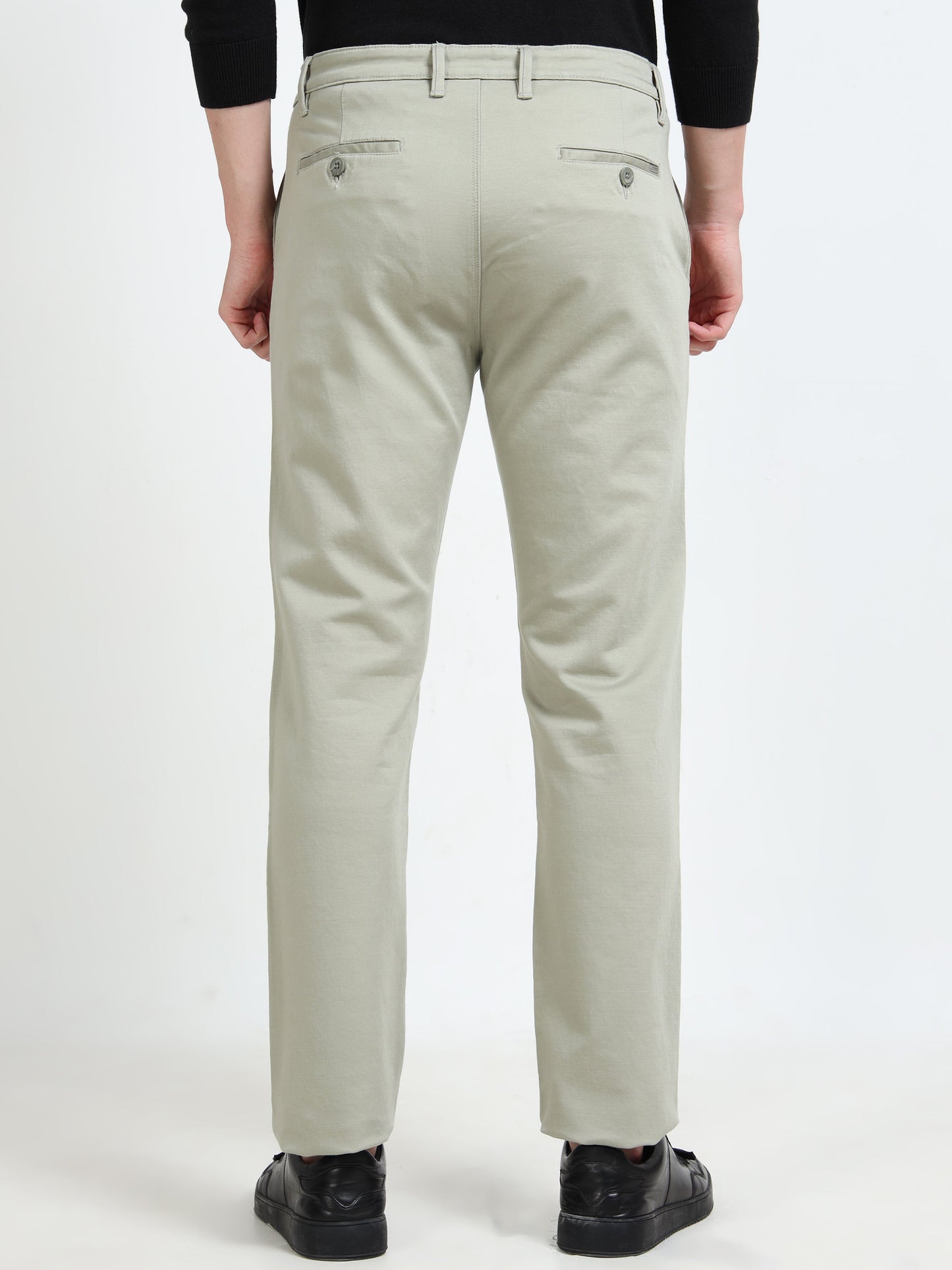 REGULAR FIT SOLID TROUSER