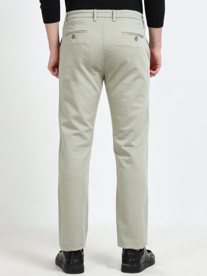 REGULAR FIT SOLID TROUSER