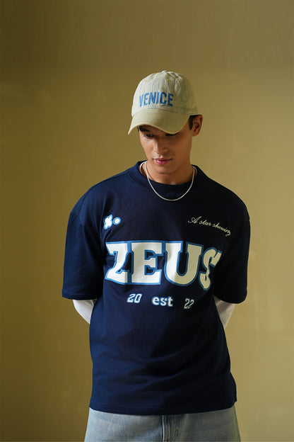 Zeus Navy blue oversized t-shirt