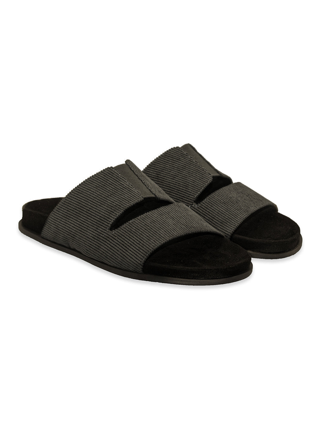 Paaduks Finn Cloak Corduroy Grey Men Slides
