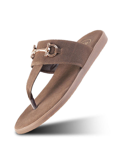 T-Rad Luxe Horsebit Sandals - Brown