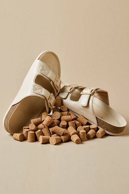 Neeman's Cork Sandals for Women | Stylish and Fashionable Slippers for Girls | Ankle Strap Open Toe Indoor Outdoor Sandals | Lightweight Comfortable Soft Flat Chappal | Everyday Comfort