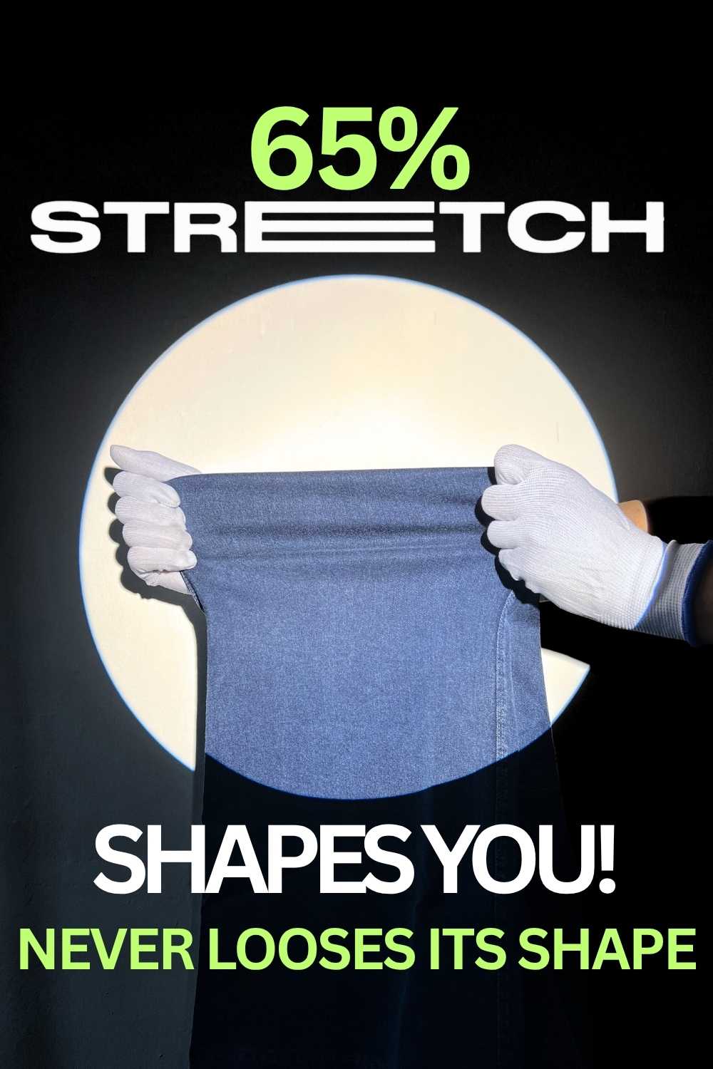 Plus Size Bermuda Blue Flare Jeans