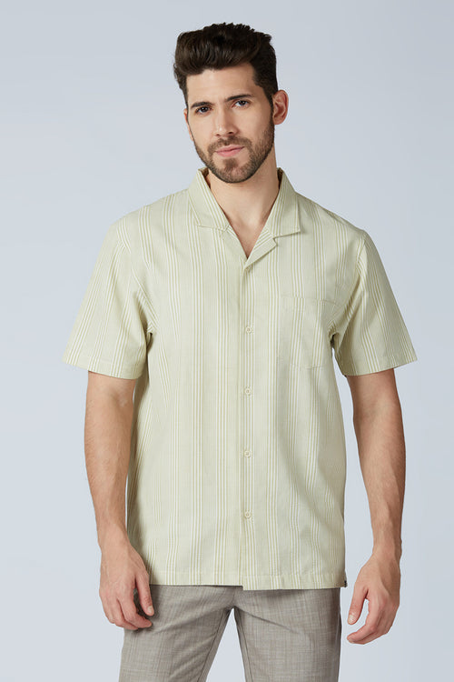 Textured Piers Half Sleeve Shirt
