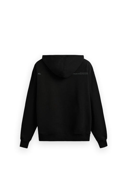 BLACK AURA OVERSIZED HOODIE