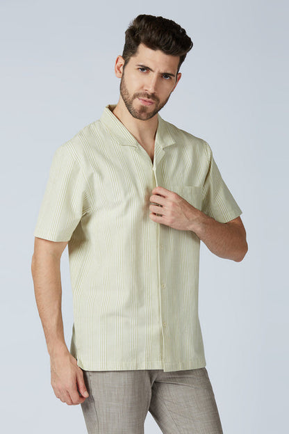 Textured Piers Half Sleeve Shirt
