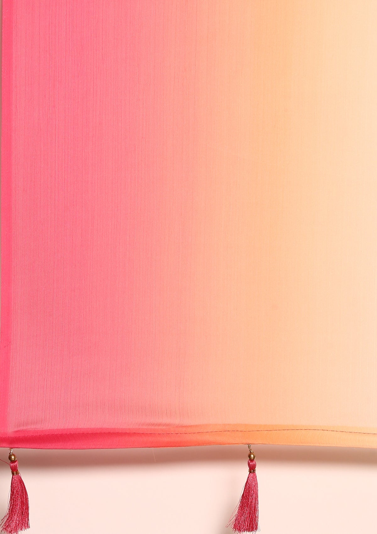 Multicolor Dyed Chiffon Saree