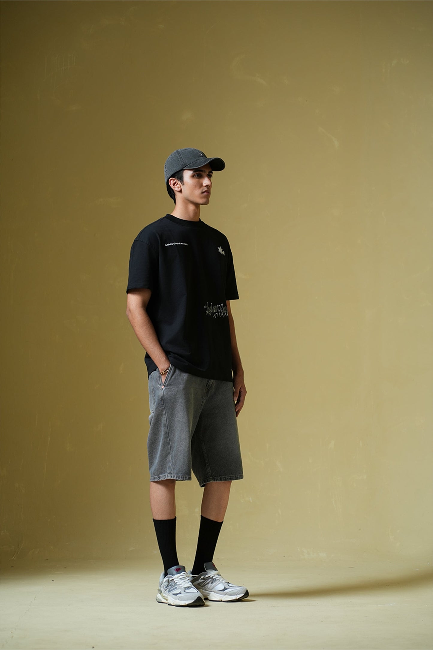 Laugh Now Black Oversized T-Shirt