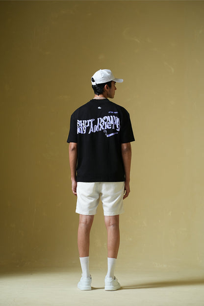 Purple Haze Black Oversized T-Shirt