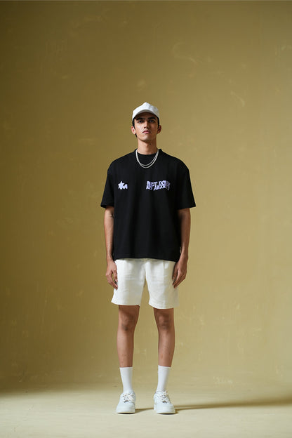 Purple Haze Black Oversized T-Shirt