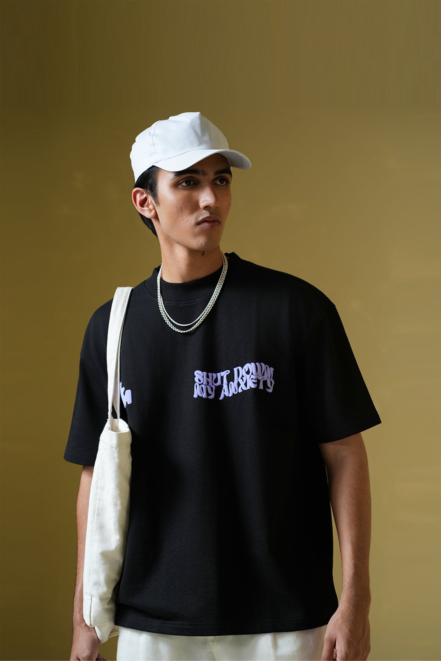 Purple Haze Black Oversized T-Shirt