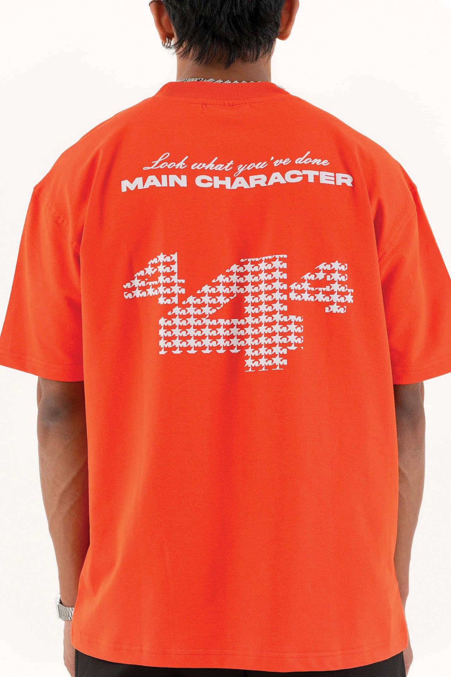 Star Boy Orange Oversized T-Shirt