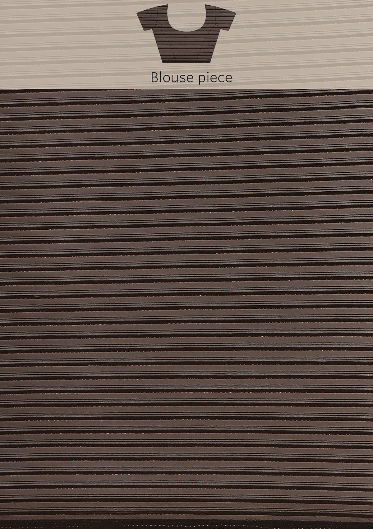 Black Striped Chiffon Saree