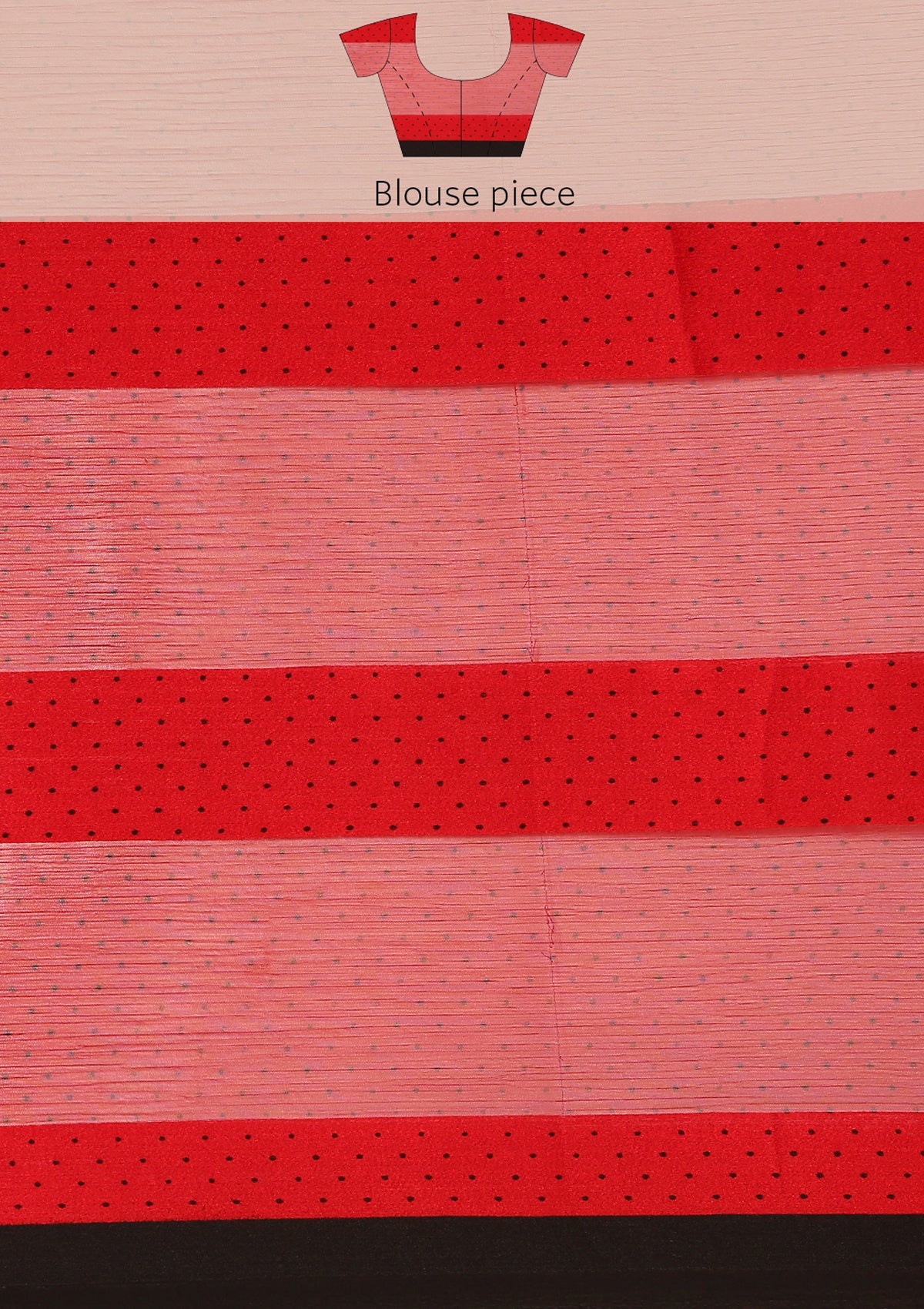 Multicolor Abstract Printed Chiffon Saree