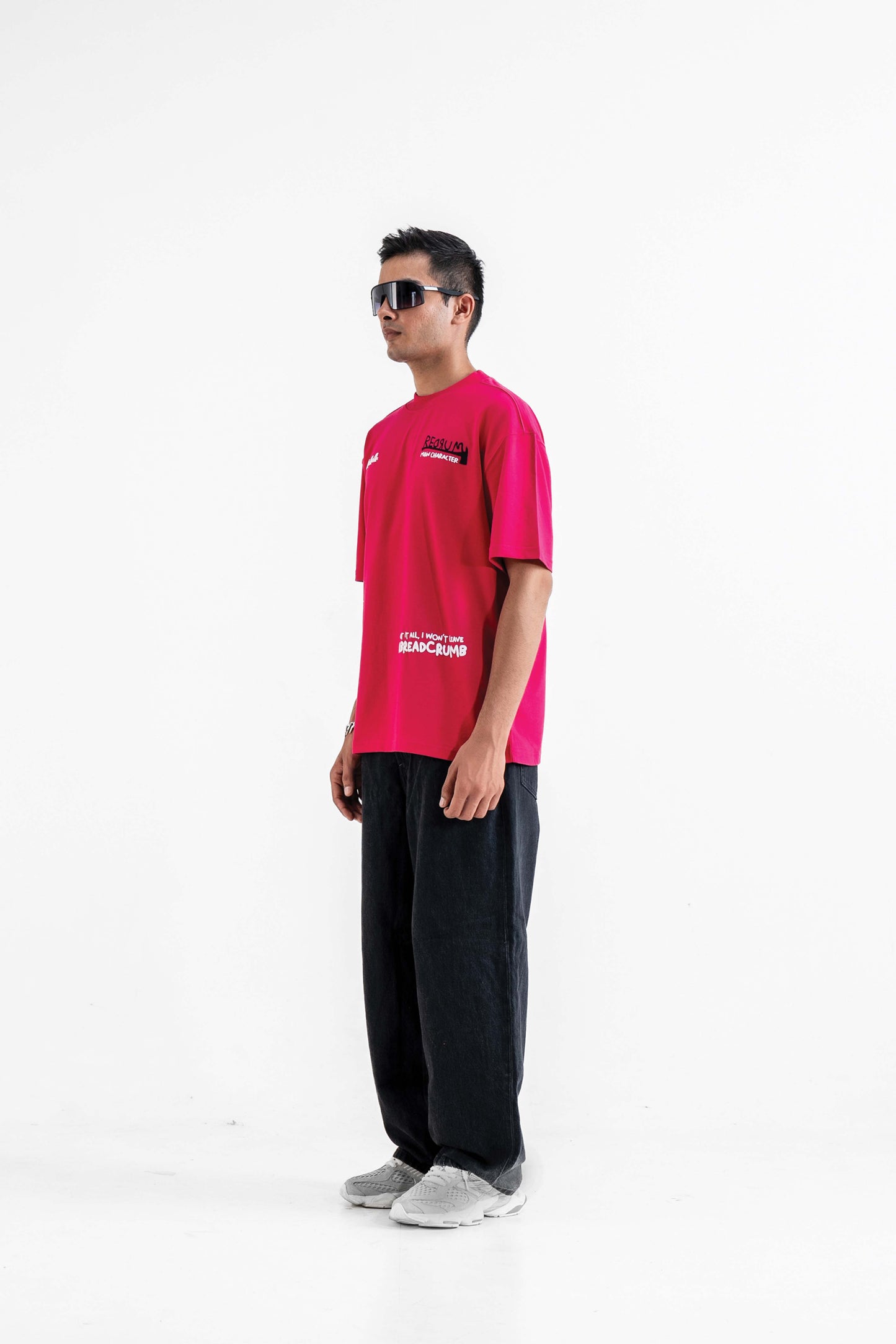 Redrum Pink Oversized T-Shirt