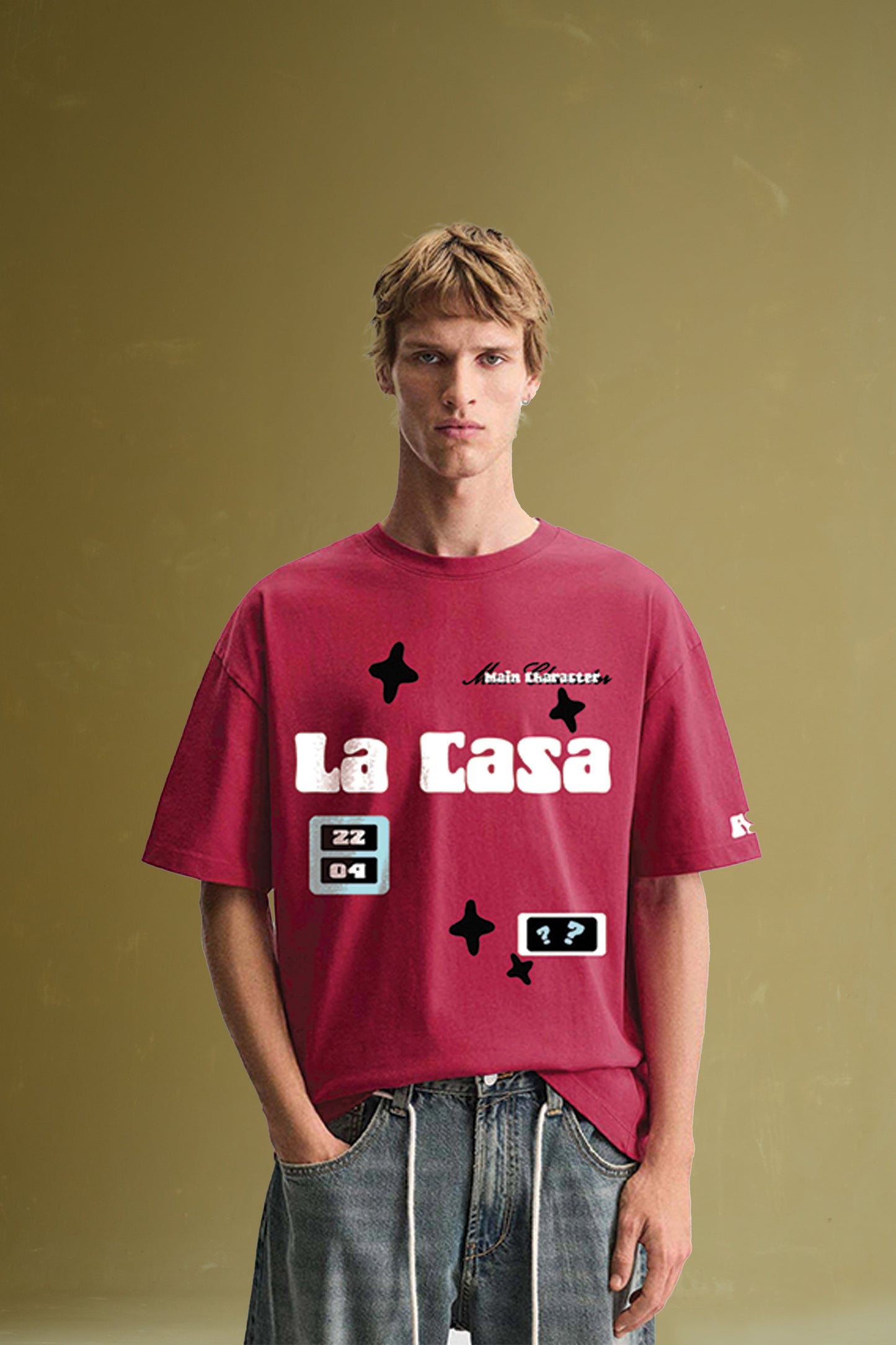 La Casa Hot Pink Oversized T-Shirt