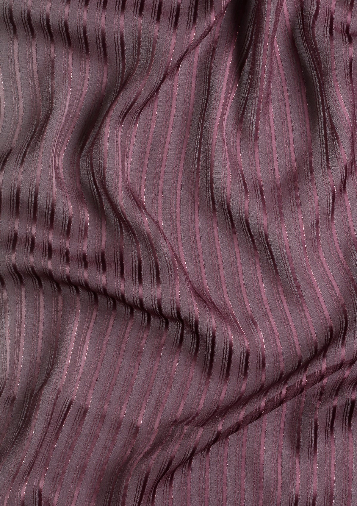 Multicolor Ombre Striped Chiffon Saree