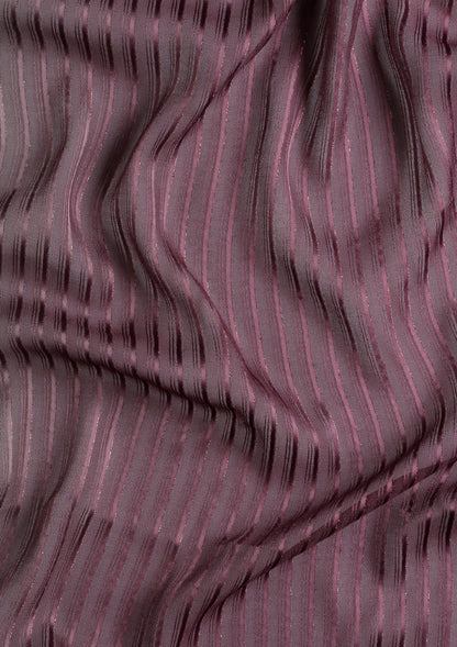 Multicolor Ombre Striped Chiffon Saree