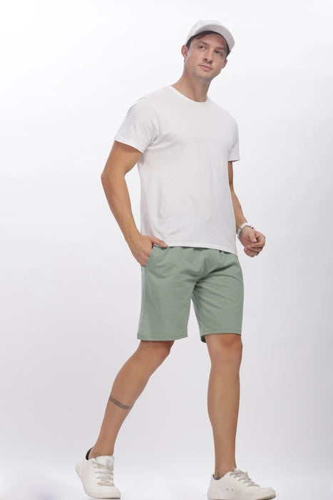 Everyday Cotton Shorts in Mint Green
