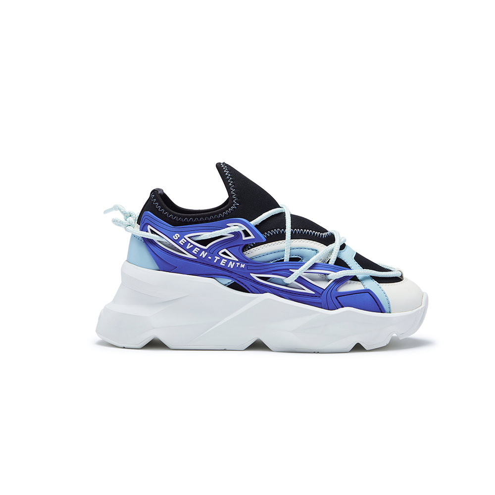 743 Flamink Pink & Black Chunky Sneakers