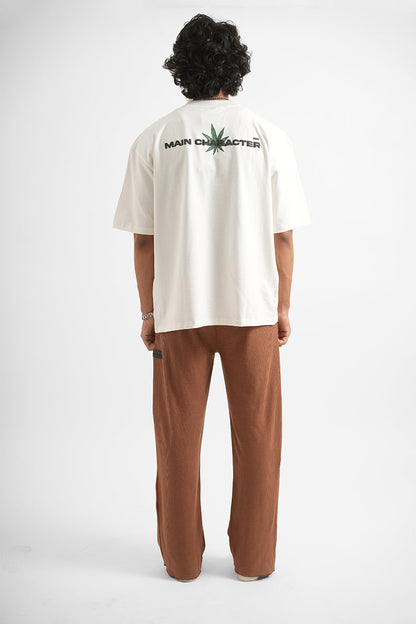 Rusty Brown Waffle Lounge Pants