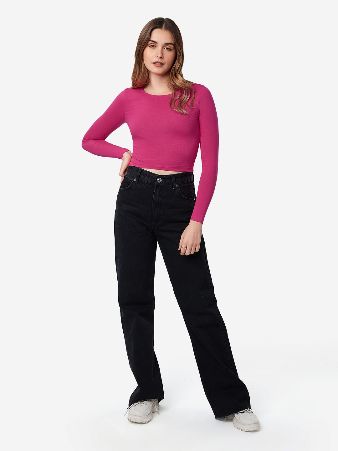 Solids: Hot Pink (Cropped Fit)