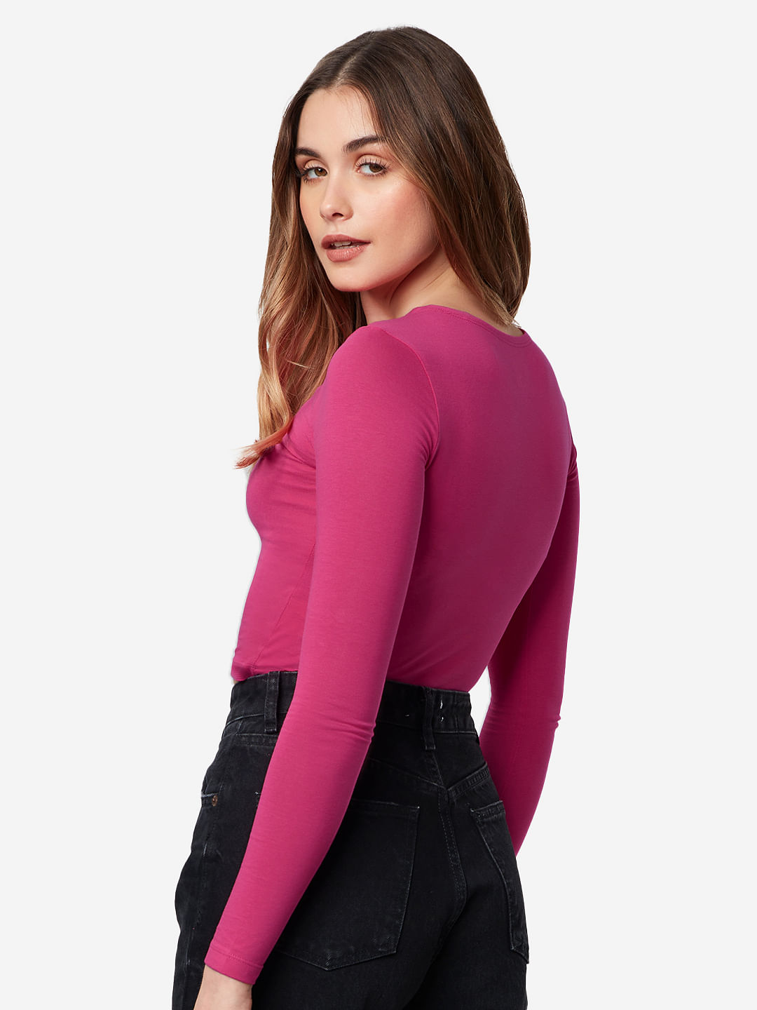 Solids: Hot Pink (Cropped Fit)
