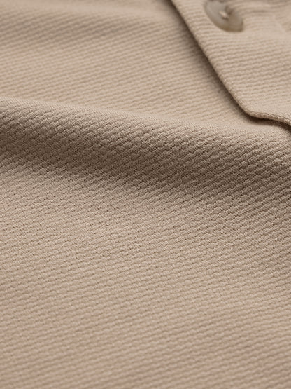 Textured Shirt: Mudbrown