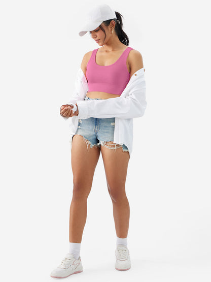 Flamingo Pink Bralette Top