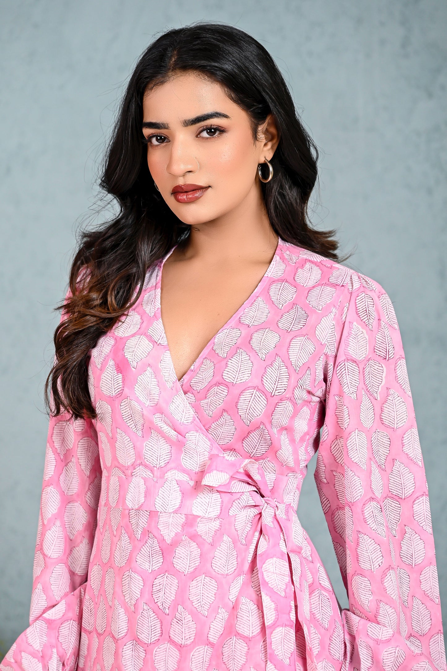 Wrap Around Dress (Pink)