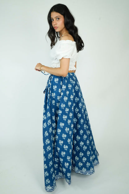 Indigo Long Skirt