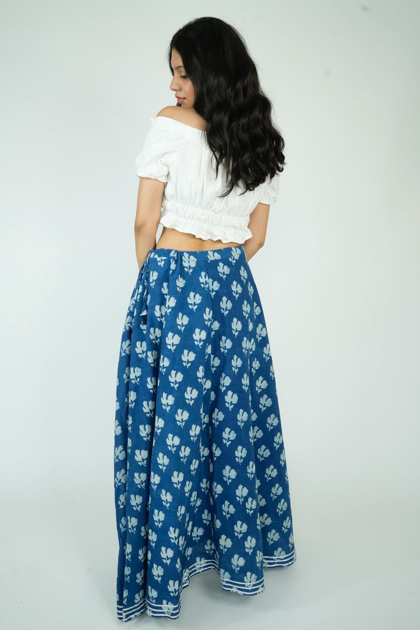 Indigo Long Skirt