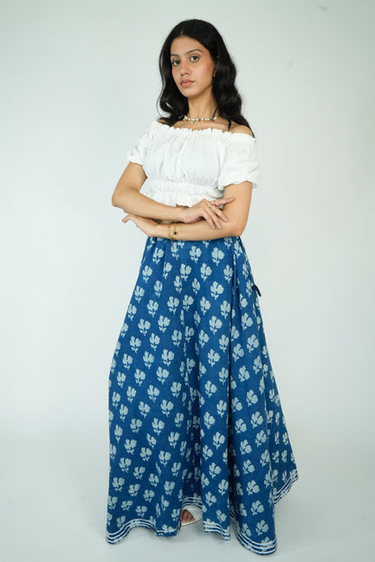 Indigo Long Skirt