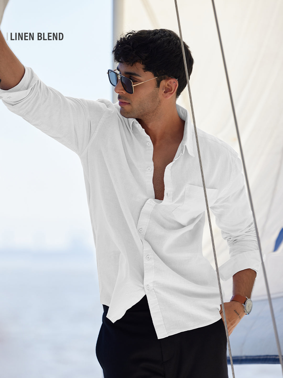 Cotton Linen: Pearl White