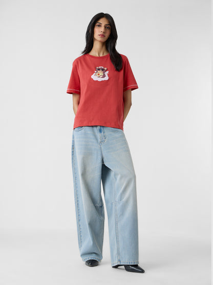 Relaxed T-Shirt: Angel Teddy