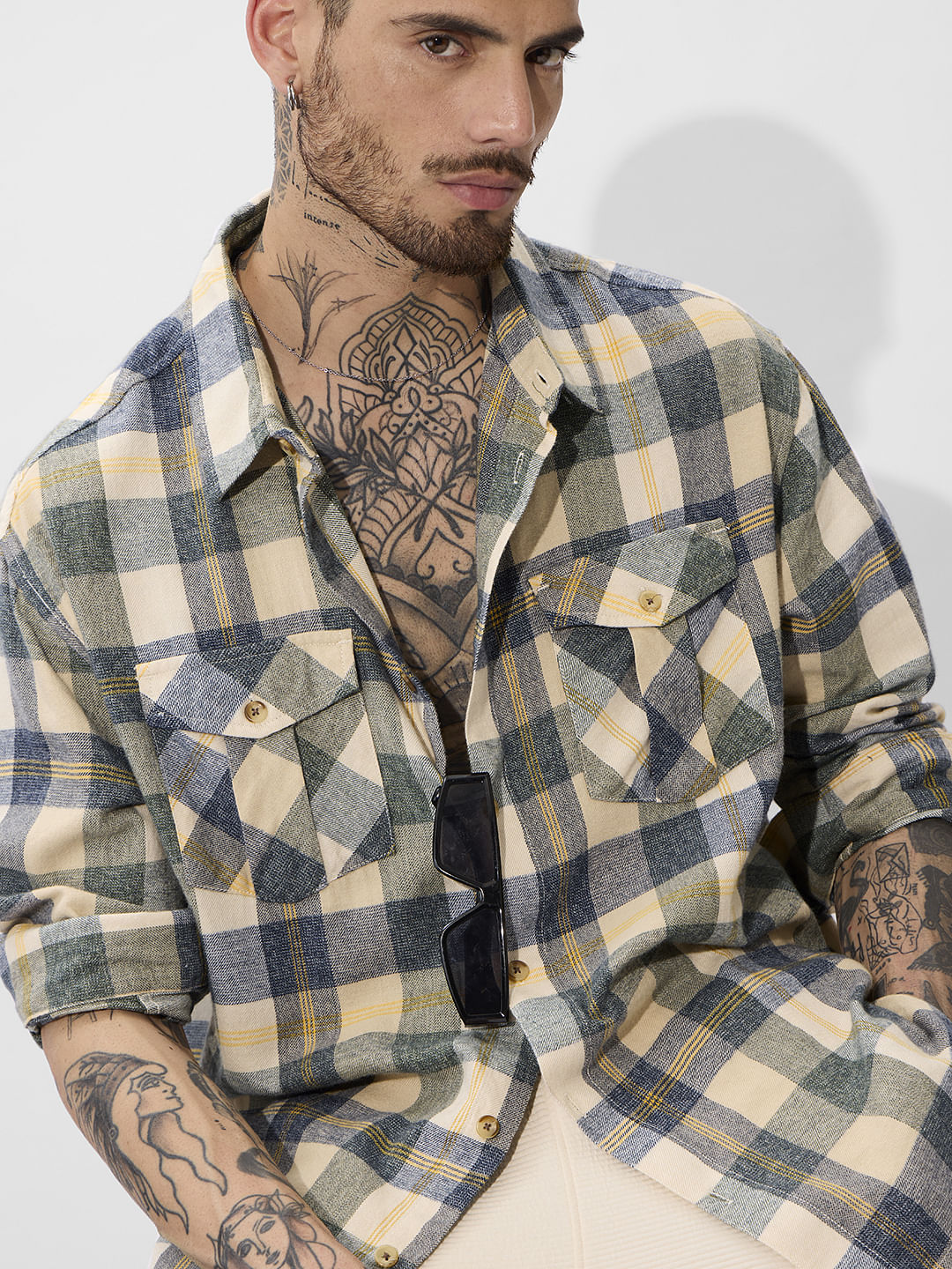 Plaid: Blue, Green, and Yellow