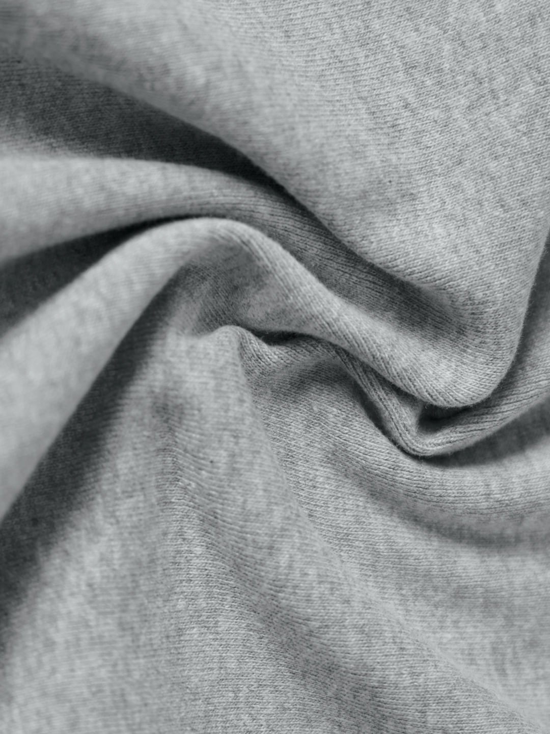 Ribbed Top: Grey Melange