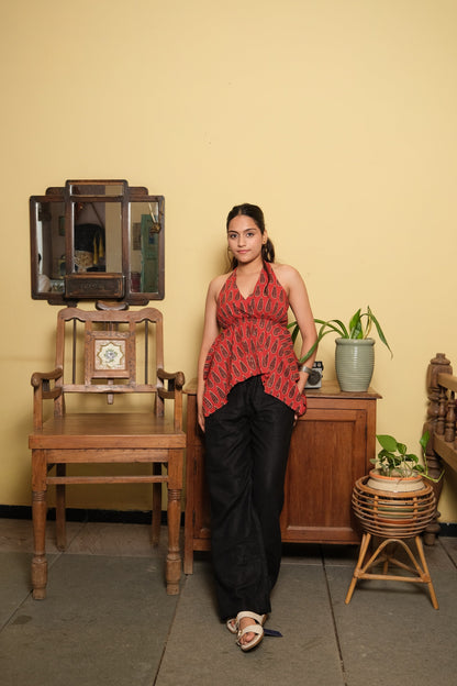 HalterNeck Top (Red)