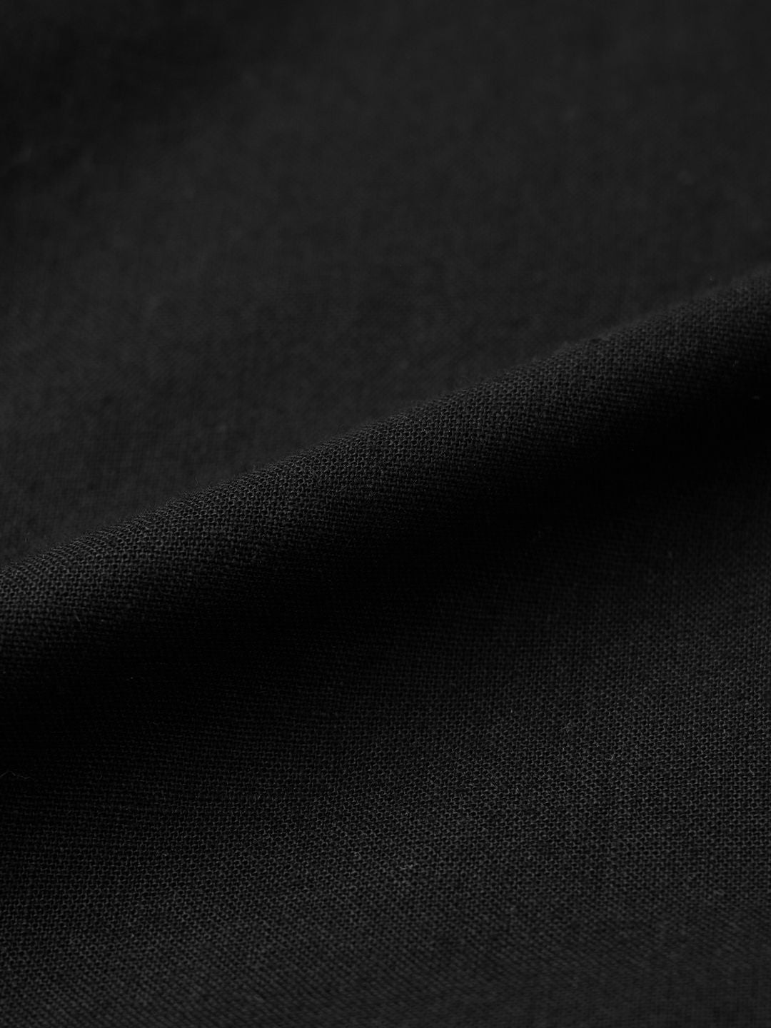 Cotton Linen: Soft Black